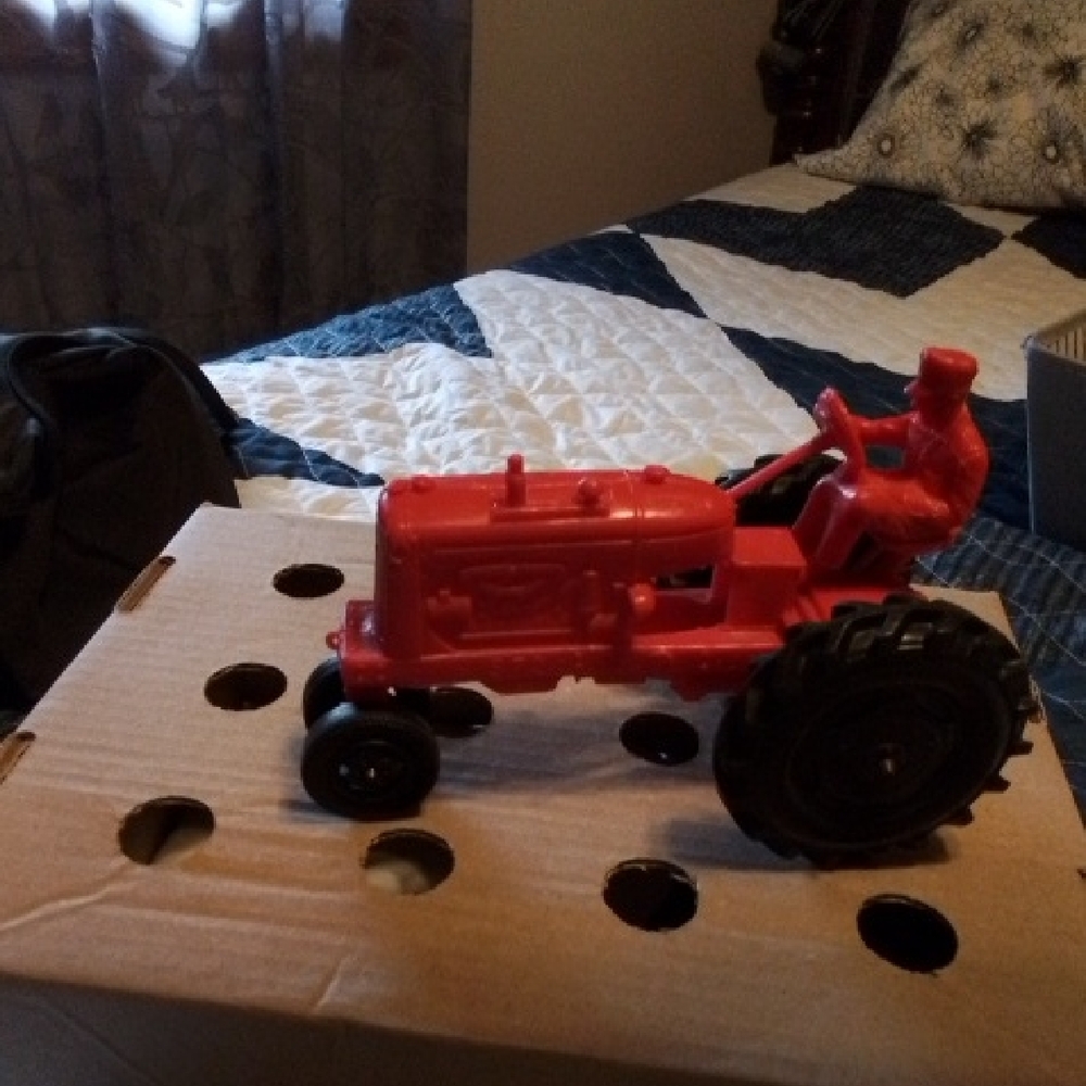 Classic Red Toy Tractor for Kids